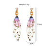 Women's Irregular Resin And Alloy Earrings With Electroplated Multi Element Fashion Design Statement Jewelry