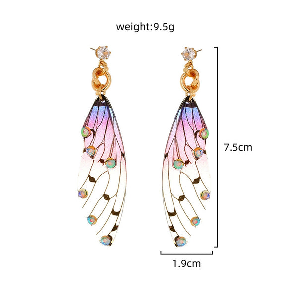 Women's Irregular Resin And Alloy Earrings With Electroplated Multi Element Fashion Design Statement Jewelry