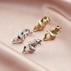Women's Irregular Wrinkled Metal S925 Sterling Silver Earrings