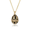 Women's Jewelry Copper Drop Shape Pendant Easter Egg Retro Religious Necklace Electroplating O Word Chain