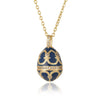 Women's Jewelry Copper Drop Shape Pendant Easter Egg Retro Religious Necklace Electroplating O Word Chain