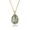Women's Jewelry Copper Drop Shape Pendant Easter Egg Retro Religious Necklace Electroplating O Word Chain