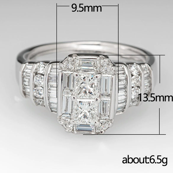 Women's Jewelry Copper Geometric Zircon Ring