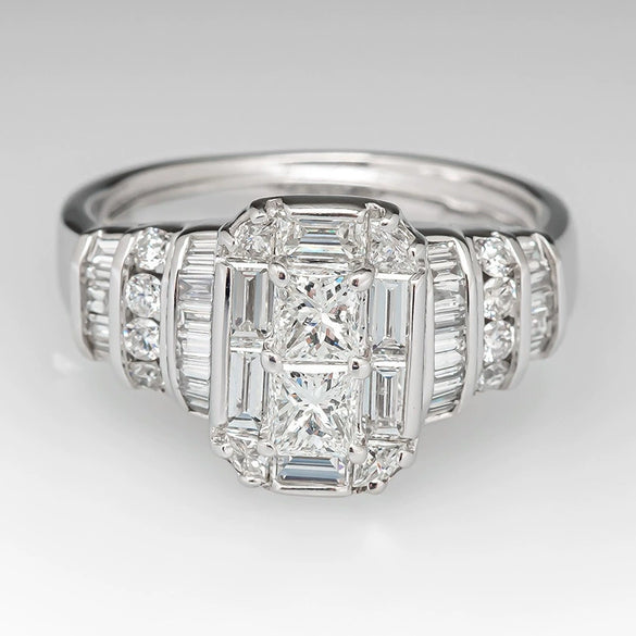 Women's Jewelry Copper Geometric Zircon Ring