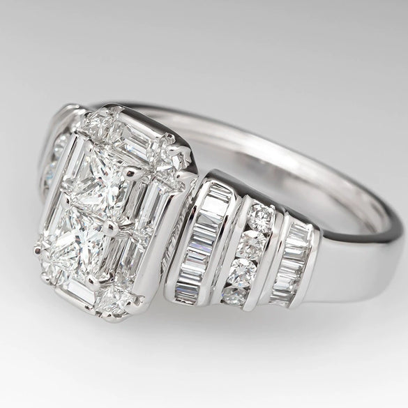 Women's Jewelry Copper Geometric Zircon Ring