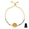 Women's Jewelry Copper Goldplated Artificial Gemstones And Semiprecious Stones Zircon Bracelet
