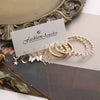 Women's Jewelry Crystal Alloy Flower Pattern Oil Butterfly Snake Pearl Earrings 5Piece Set With Electroplating