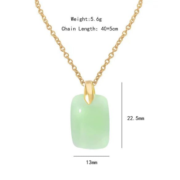 Women's Jewelry Geometric Light Luxury Style Titanium Steel And Copper Necklace With Electroplating Treatment