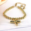 Women's Jewelry Gold Plated Balloon Az Letters Bracelet With Geometric Design And Electroplating Process