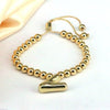 Women's Jewelry Gold Plated Balloon Az Letters Bracelet With Geometric Design And Electroplating Process