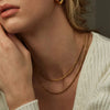 Women's Jewelry Gold Plated Copper Regular Chain Necklace With Geometric Style