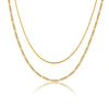 Women's Jewelry Gold Plated Copper Regular Chain Necklace With Geometric Style