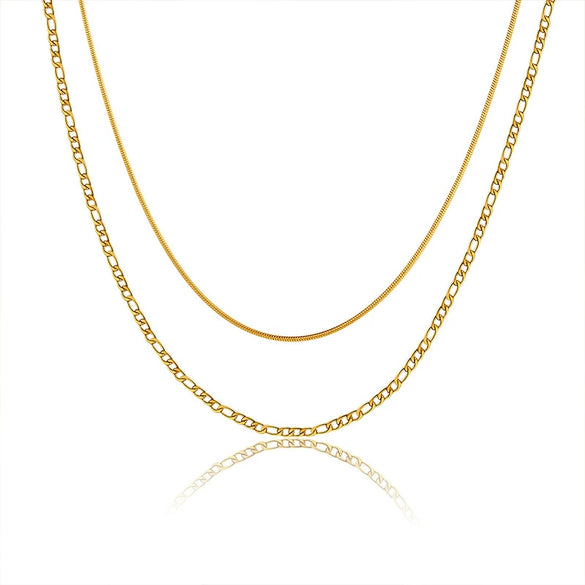 Women's Jewelry Gold Plated Copper Regular Chain Necklace With Geometric Style