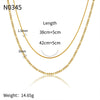 Women's Jewelry Gold Plated Copper Regular Chain Necklace With Geometric Style