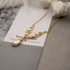 Women's Jewelry Long Necklace Pearl Baroque Handmade Geometric Sweater Chain Pendant Fashion Accessories