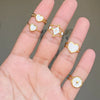 Women's Jewelry Ring 304 Stainless Steel Fashionable Heart Geometric Gold Plated