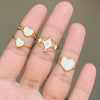 Women's Jewelry Ring 304 Stainless Steel Fashionable Heart Geometric Gold Plated