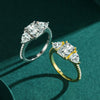 Women's Jewelry S925 Silver Square Geometric Classic Ring With Luxury Style And Seiko Design