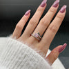 Women's Jewelry S925 Sterling Silver Oval Geometric Ring With 8A Zircon