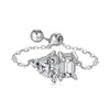 Women's Jewelry S925 Sterling Silver Prism Geometric Electroplated Fashion Allmatch Earrings Ring