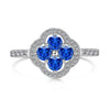 Women's Jewelry Set With S925 Sterling Silver Clover Zircon Inlaid Electroplated