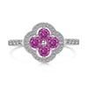 Women's Jewelry Set With S925 Sterling Silver Clover Zircon Inlaid Electroplated
