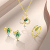 Women's Jewelry Set With S925 Sterling Silver Snake Pattern And Zircon Inlay