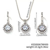 Women's Jewelry Set With Snake Bone Chain Rhinestone Pendant Love Water Drops Bell Pattern Inlaid Zircon