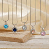 Women's Jewelry Set With Snake Bone Chain Rhinestone Pendant Love Water Drops Bell Pattern Inlaid Zircon