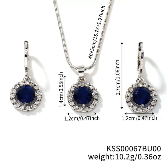 Women's Jewelry Set With Snake Bone Chain Rhinestone Pendant Love Water Drops Bell Pattern Inlaid Zircon