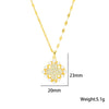 Women's Jewelry Set With Titanium Steel Fourleaf Clover Pendant Electroplated In Vacuum Furnace Geometric Style With Pearl And Diamond