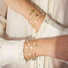 Women's Jewelry Shell Pearl Fourleaf Clover S925 Sterling Silver Electroplated Geometric Bracelet