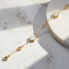 Women's Jewelry Shell Pearl Fourleaf Clover S925 Sterling Silver Electroplated Geometric Bracelet