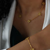 Women's Jewelry Titanium Steel Plating Light Luxury Style Small Daisy Design
