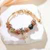 Women's Jewelry Zinc Alloy Fivepointed Star Leopard Print Handmade Electroplated Bracelet