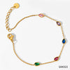 Women's Klein Blue Stainless Steel Water Drop Zircon Bracelet With Electroplating For Autumn And Winter Simple High End Sense