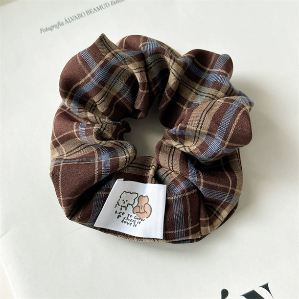 Women's Knitted Cartoon Printed Academy Style Hair Tie Headwear