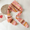 Women's Knitted Hollow Geometric Striped Color Matching Pleated Triangle Scarf Headwear
