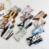 Women's Korean Style Polyester Silk Feel Narrow Long Scarf Ribbon Streamer Bag Decoration For Spring And Fall