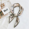 Women's Korean Style Polyester Silk Feel Narrow Long Scarf Ribbon Streamer Bag Decoration For Spring And Fall