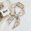Women's Korean Style Polyester Silk Feel Narrow Long Scarf Ribbon Streamer Bag Decoration For Spring And Fall