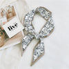Women's Korean Style Polyester Silk Feel Narrow Long Scarf Ribbon Streamer Bag Decoration For Spring And Fall