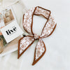 Women's Korean Style Polyester Silk Feel Narrow Long Scarf Ribbon Streamer Bag Decoration For Spring And Fall