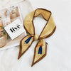 Women's Korean Style Polyester Silk Feel Narrow Long Scarf Ribbon Streamer Bag Decoration For Spring And Fall