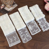 Women's Lace Silk Polyester Nylon Scarf With Plants Flowers Style