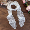 Women's Lace Silk Polyester Nylon Scarf With Plants Flowers Style
