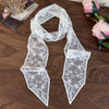 Women's Lace Silk Polyester Nylon Scarf With Plants Flowers Style