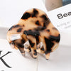 Women's Large Engraved Acrylic Hair Claw Clip Square Top Ponytail Holder Elegant Hair Accessory