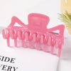 Women's Large Geometric Resin Hair Claw Clip With Hollow Design And Painted Finish For Ponytail Updos