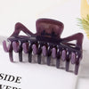 Women's Large Geometric Resin Hair Claw Clip With Hollow Design And Painted Finish For Ponytail Updos